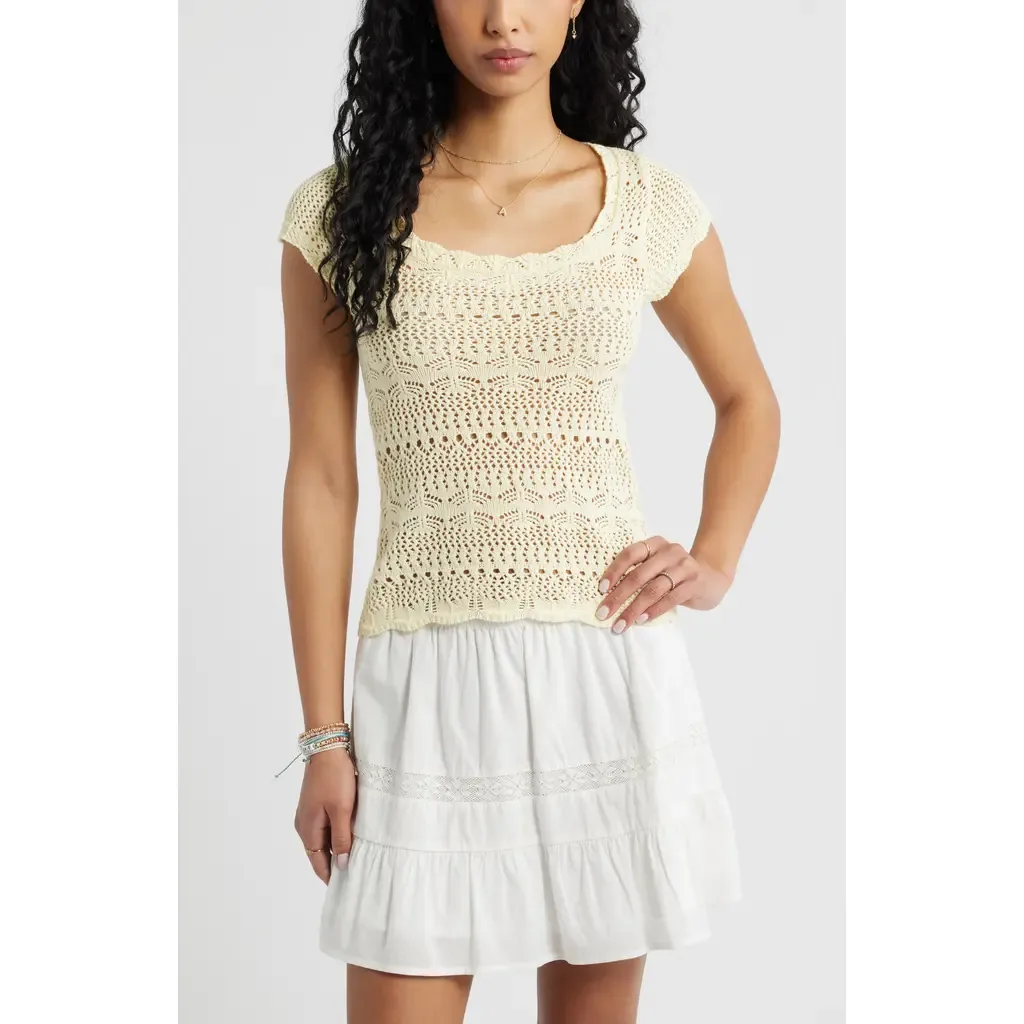 Cotton Pointelle T-Shirt by BP.