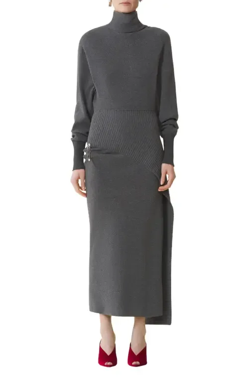 Wool and Cashmere Midi Dress by Lanvin