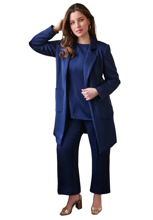 Perfect Ease Knit Duster Jacket by Jessica London