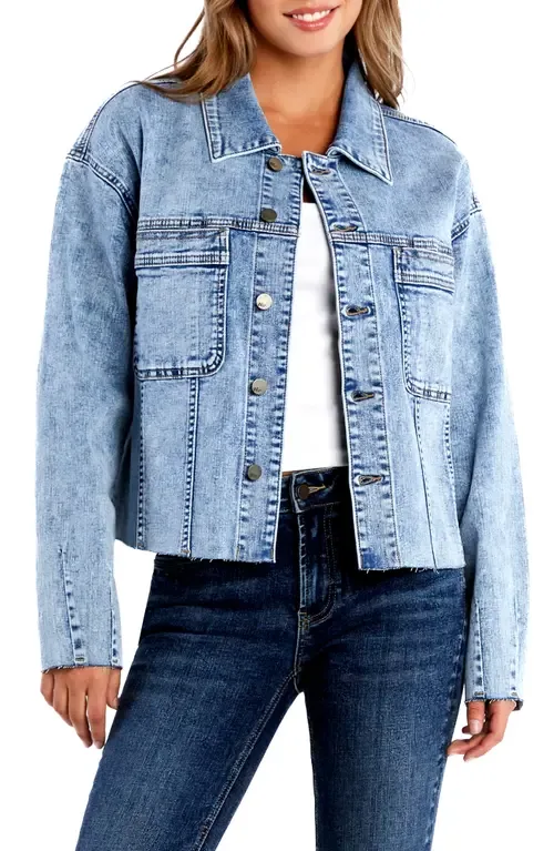 Boxy Denim Jacket by Wash Lab Denim