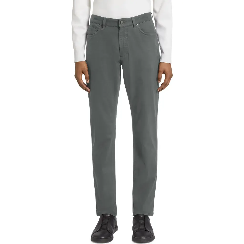City Fit Stretch Cotton Pants by ZEGNA