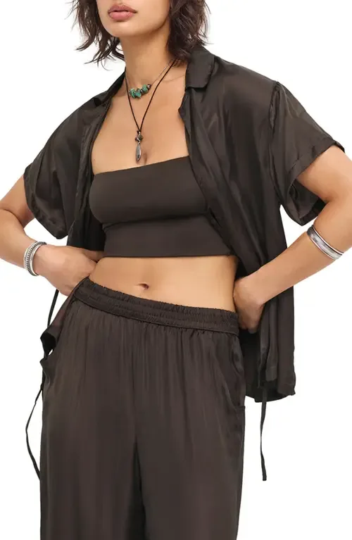 Kami Tie Front Cover-Up Top by Vitamin A®