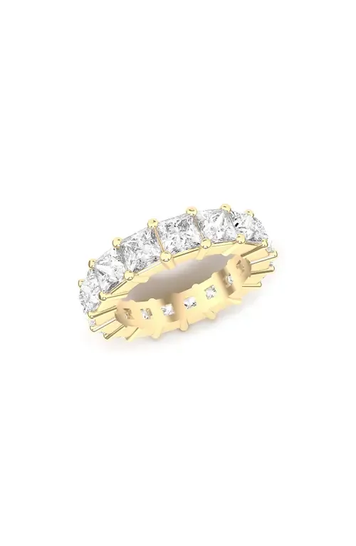 Lab Created Diamond Eternity Ring in 18K Yellow Gold