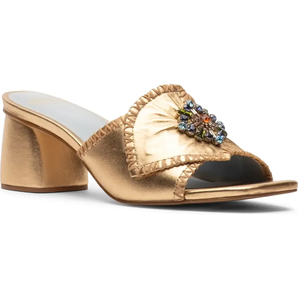 Isa Faux Leather Slide Sandal by Frances Valentine