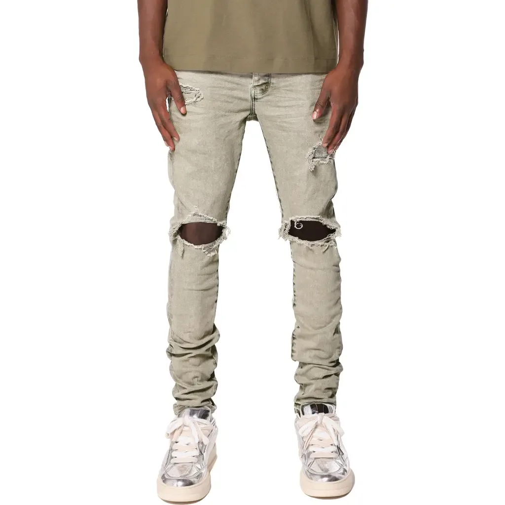 Ripped Skinny Jeans by PURPLE BRAND