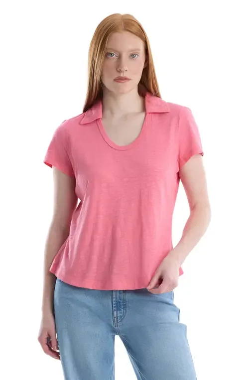 Short Sleeve Polo Tee by Wilt