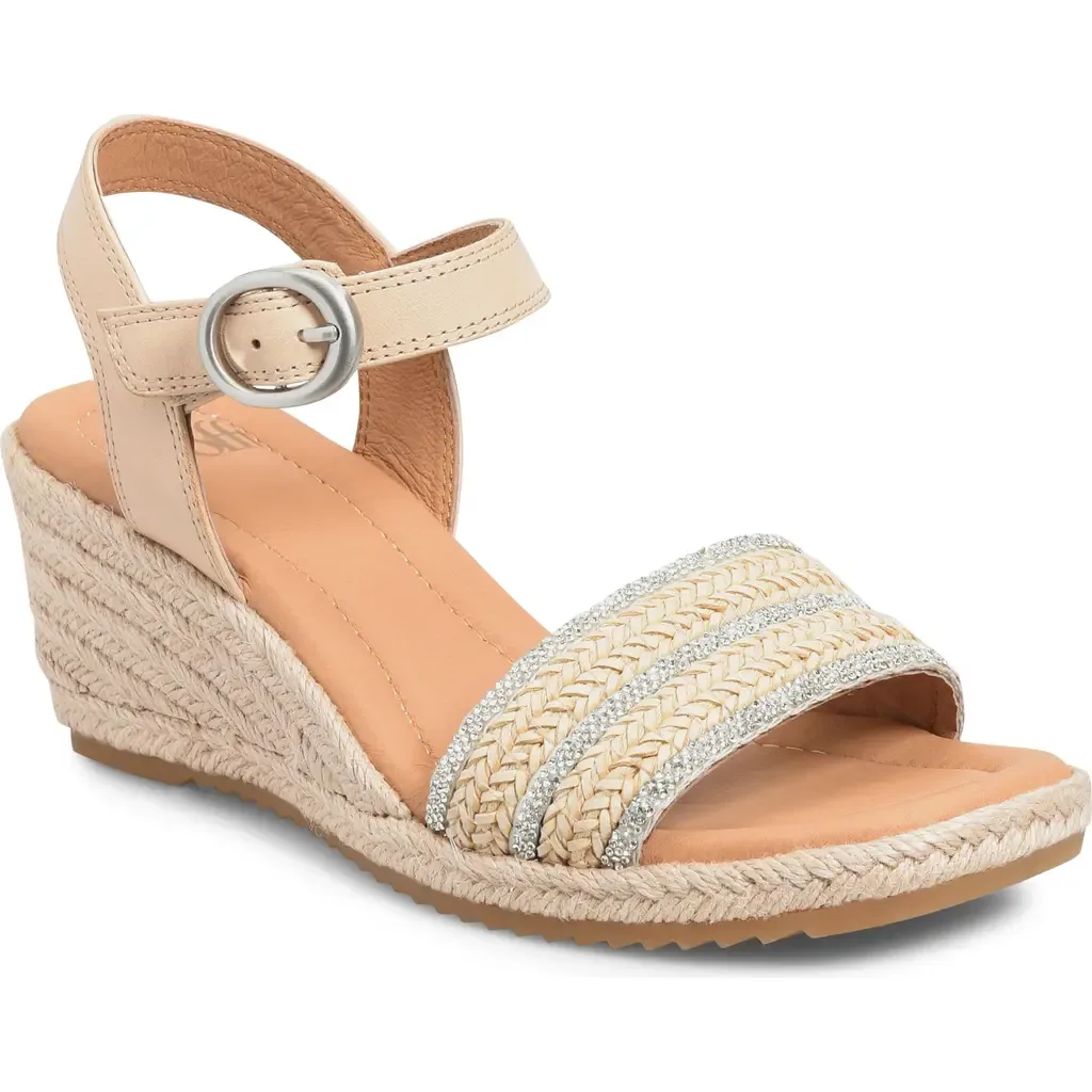Inez II Espadrille Ankle Strap Platform Wedge Sandal by Söfft