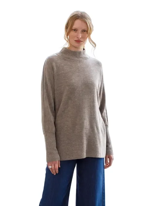 Drape Funnel Neck Sweater by Celtic & Co.