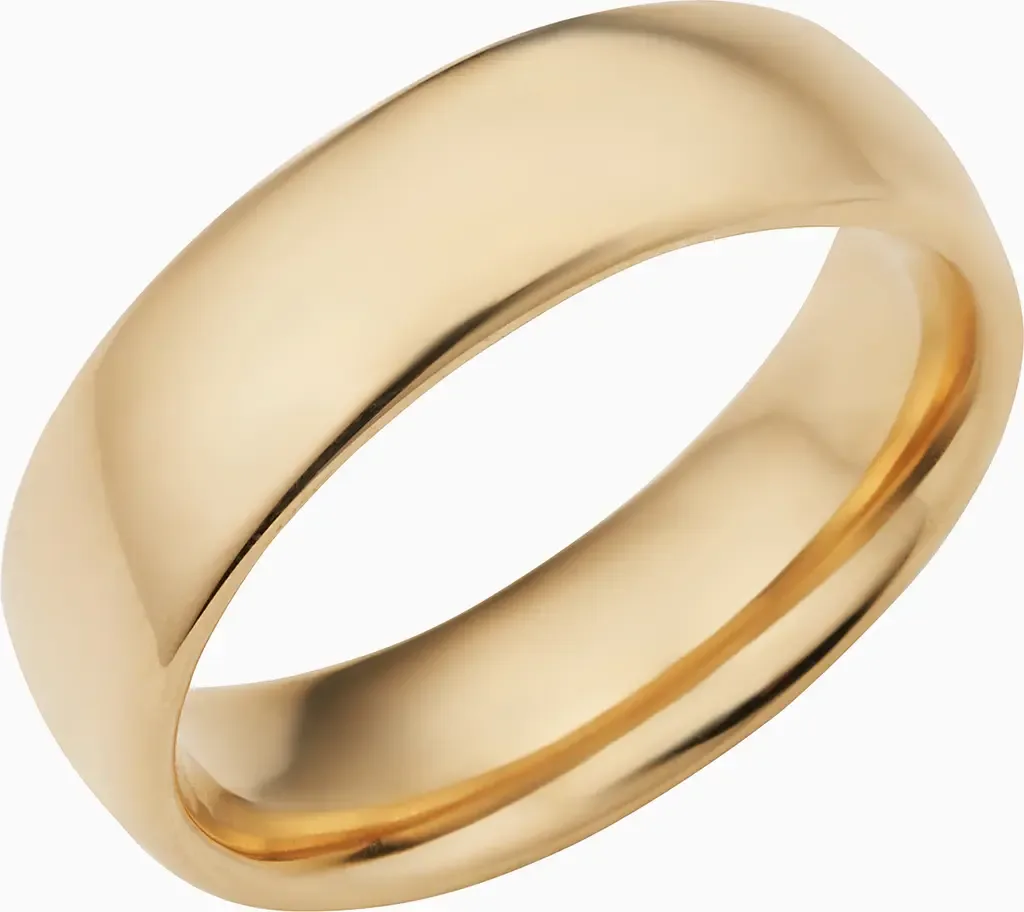 14K Gold Forever Band Statement Ring