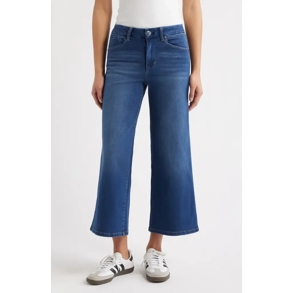 Better Butter High Waist Crop Wide Leg Jeans by 1822 Denim