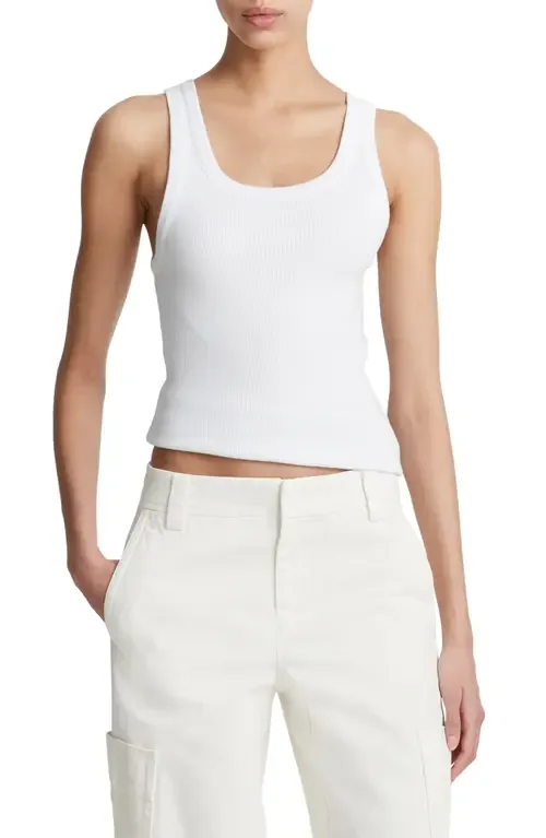 Scoop Neck Rib Tank by Vince