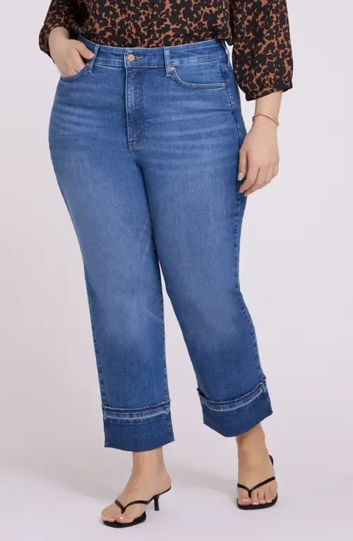 Bailey High Waist Release Hem Cuff Ankle Jeans