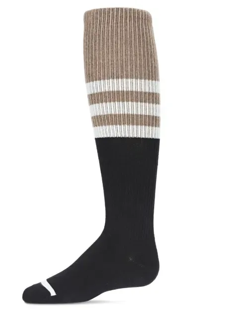 Two-Tone Stripe Knee-High Socks by MeMoi