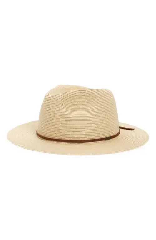 Wesley Packable Straw Fedora by Brixton