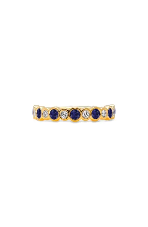 Bubbly Diamond & Sapphire Ring by Mark Henry