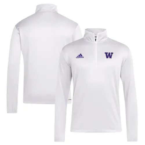 Adidas Washington Huskies 2024 Coaches Sideline Quarter-Zip Top by adidas
