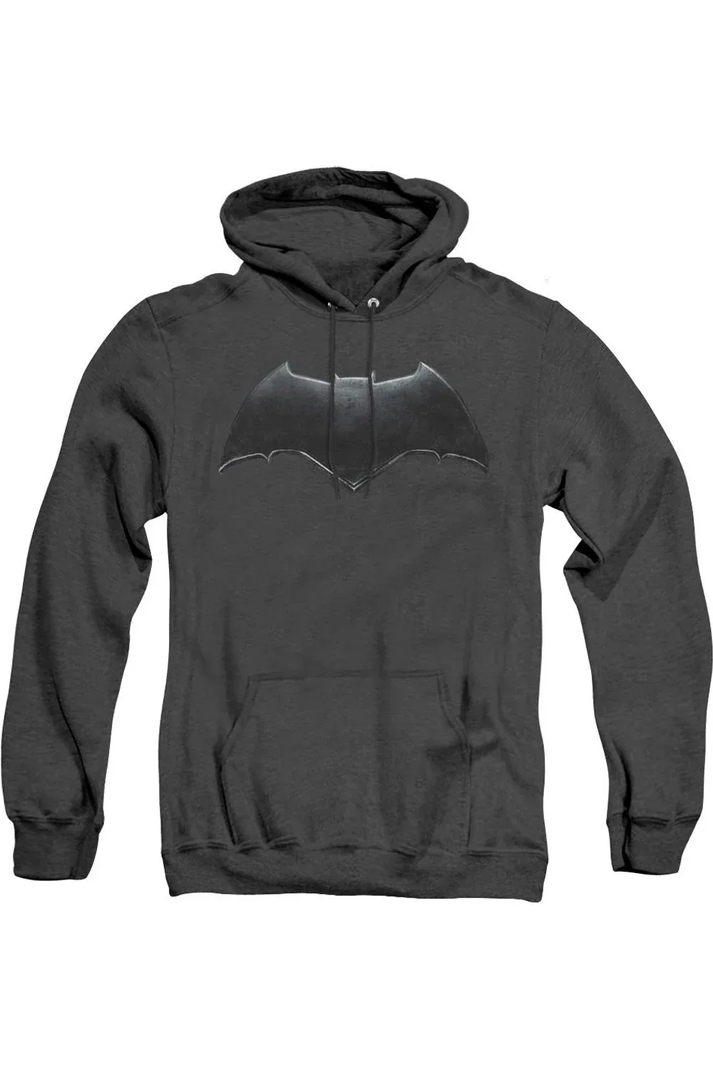 Justice League Movie Batman Logo Adult Heather Hoodie / Hooded Sweatshirt by Gildan
