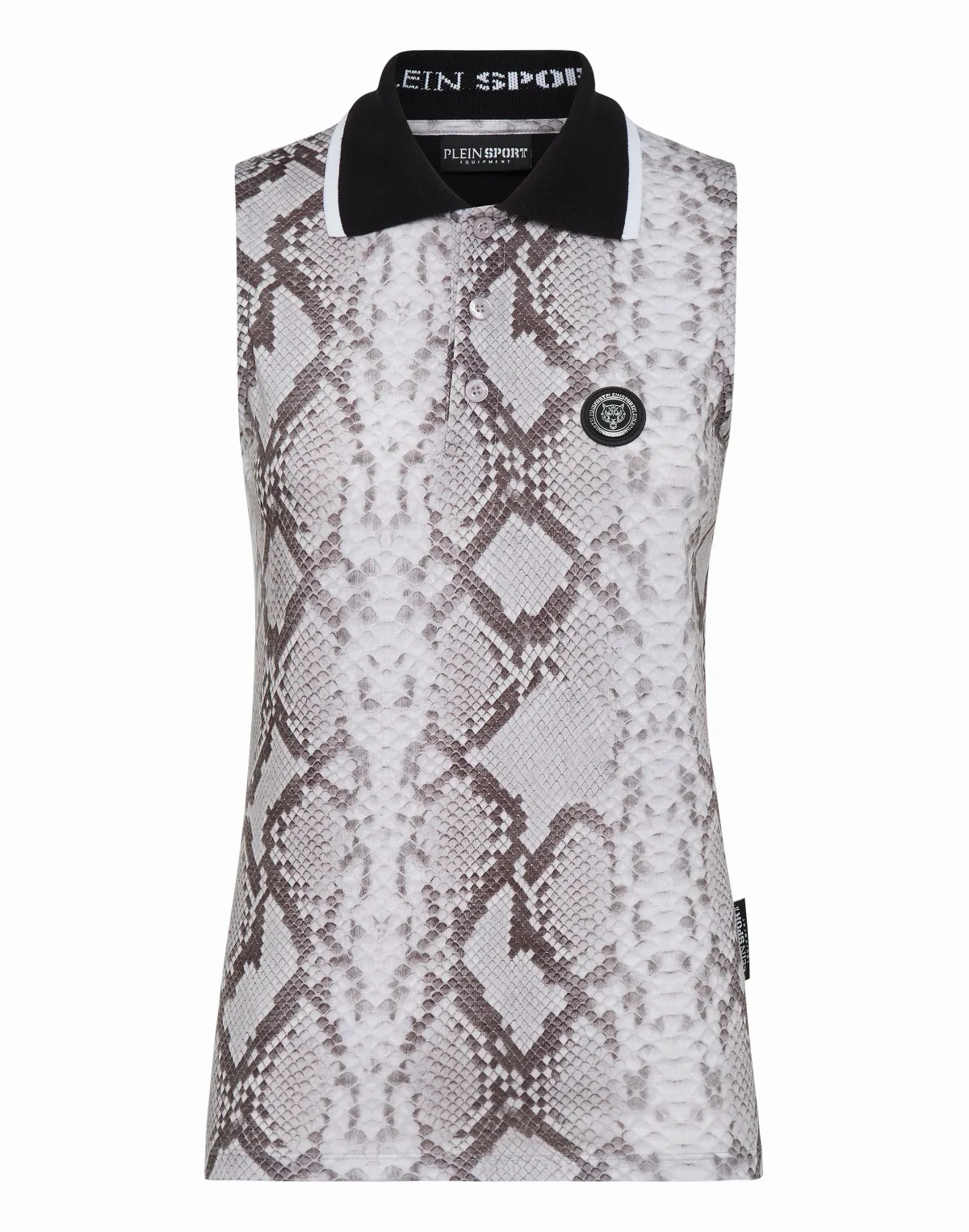 Sleeveless Polo Shirt Pitone by PLEIN SPORT