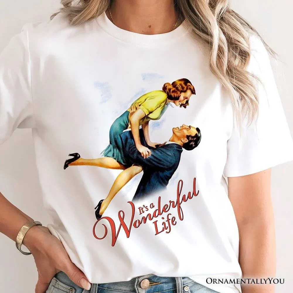 It's a Wonderful Life Vintage Movie T-Shirt by OrnamentallyYou