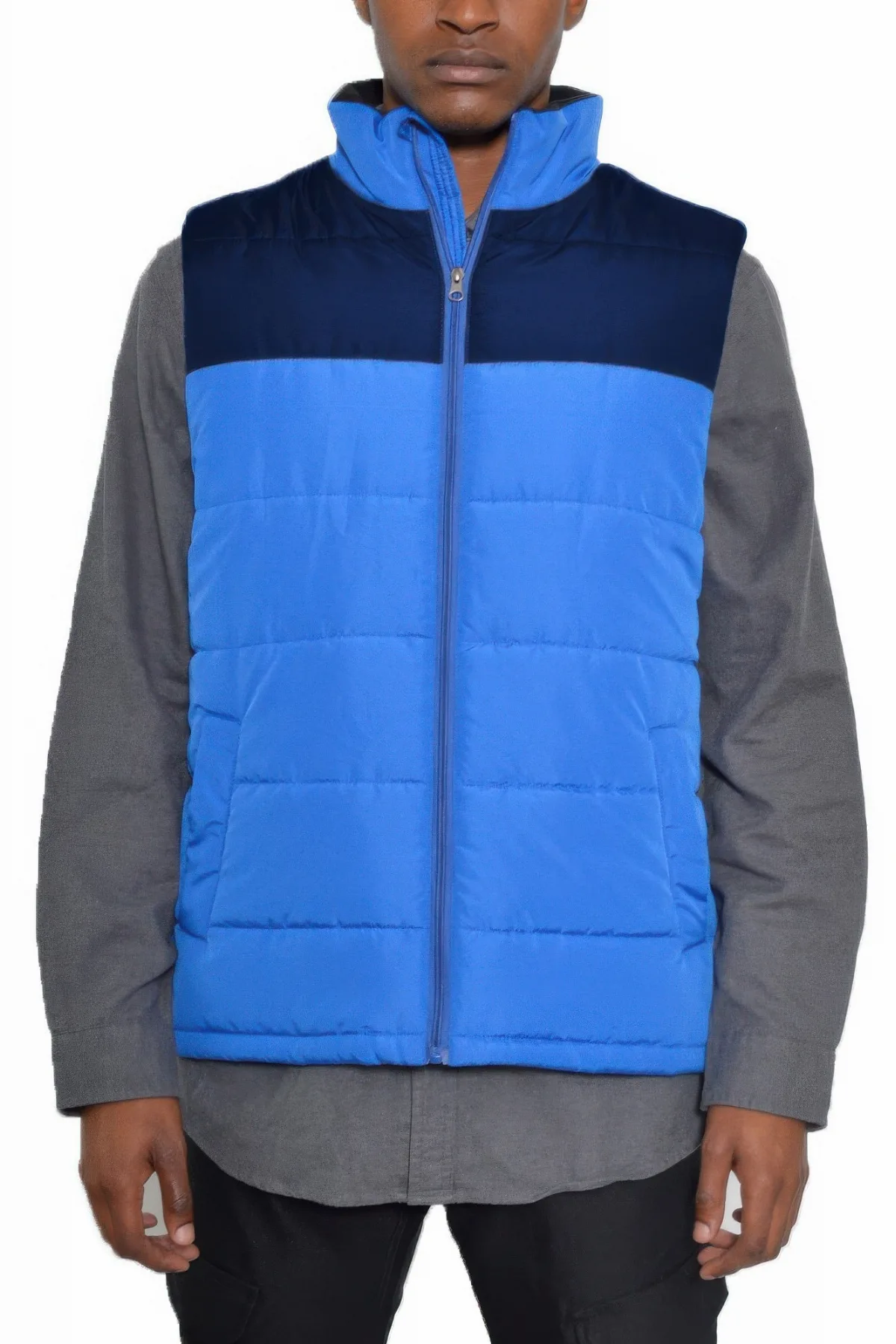 Padded Winter Two Tone Vest by TRUEDAMES