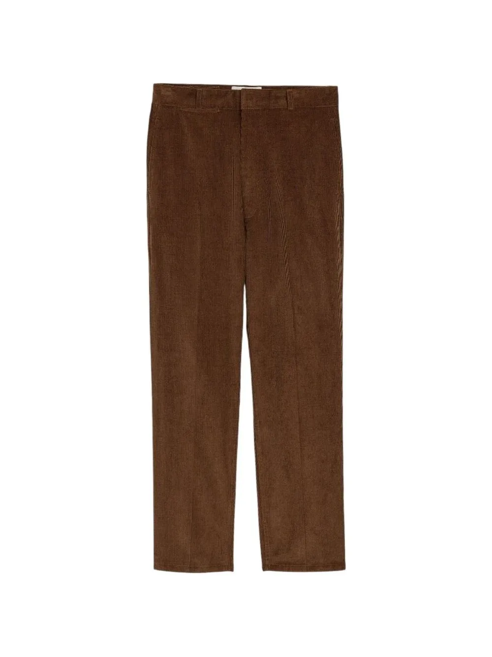 Straight-Leg Corduroy Trousers with Classic Waistband