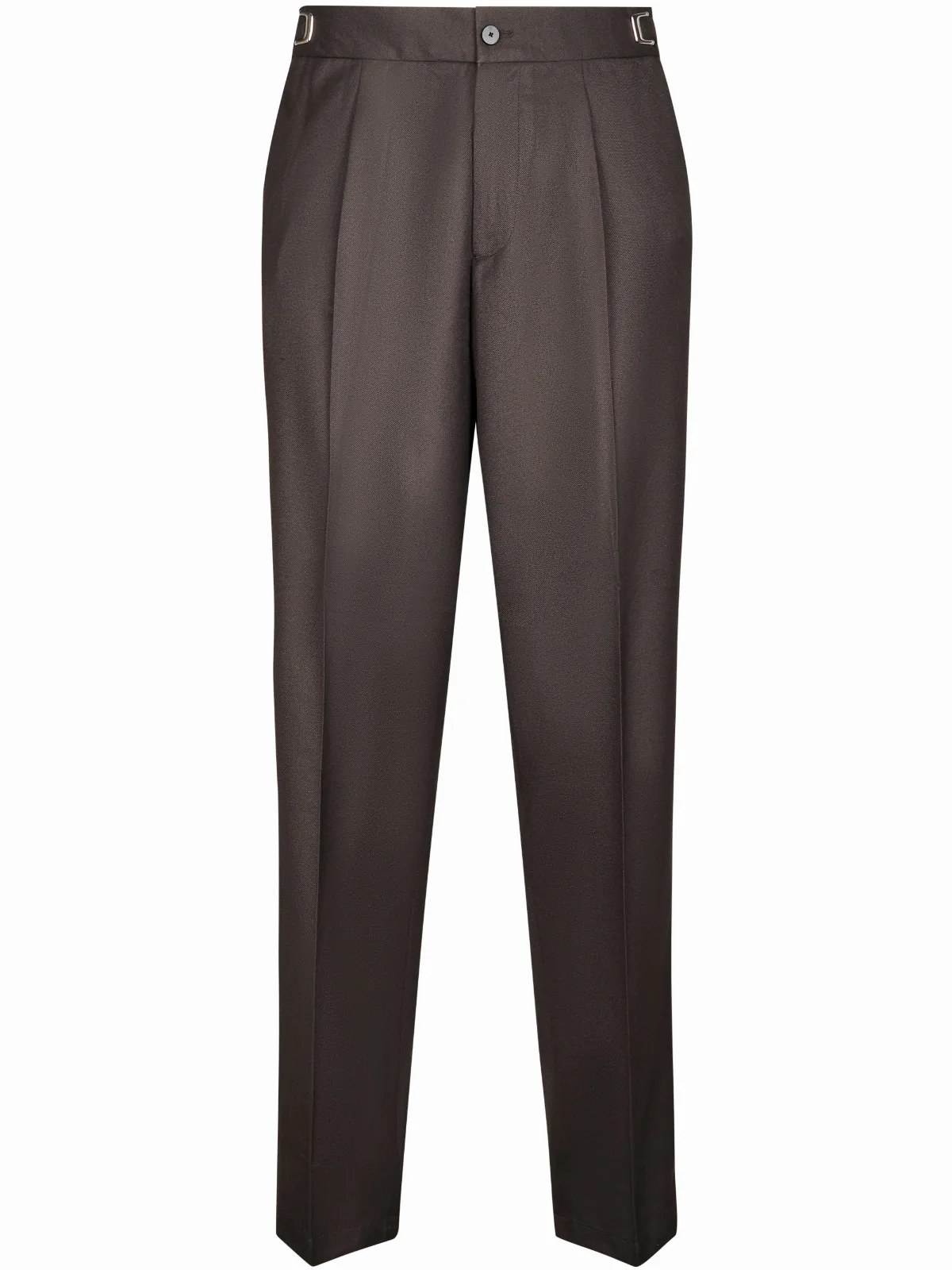 Tailored Trousers with Adjustable Waistband and Refined Detailing