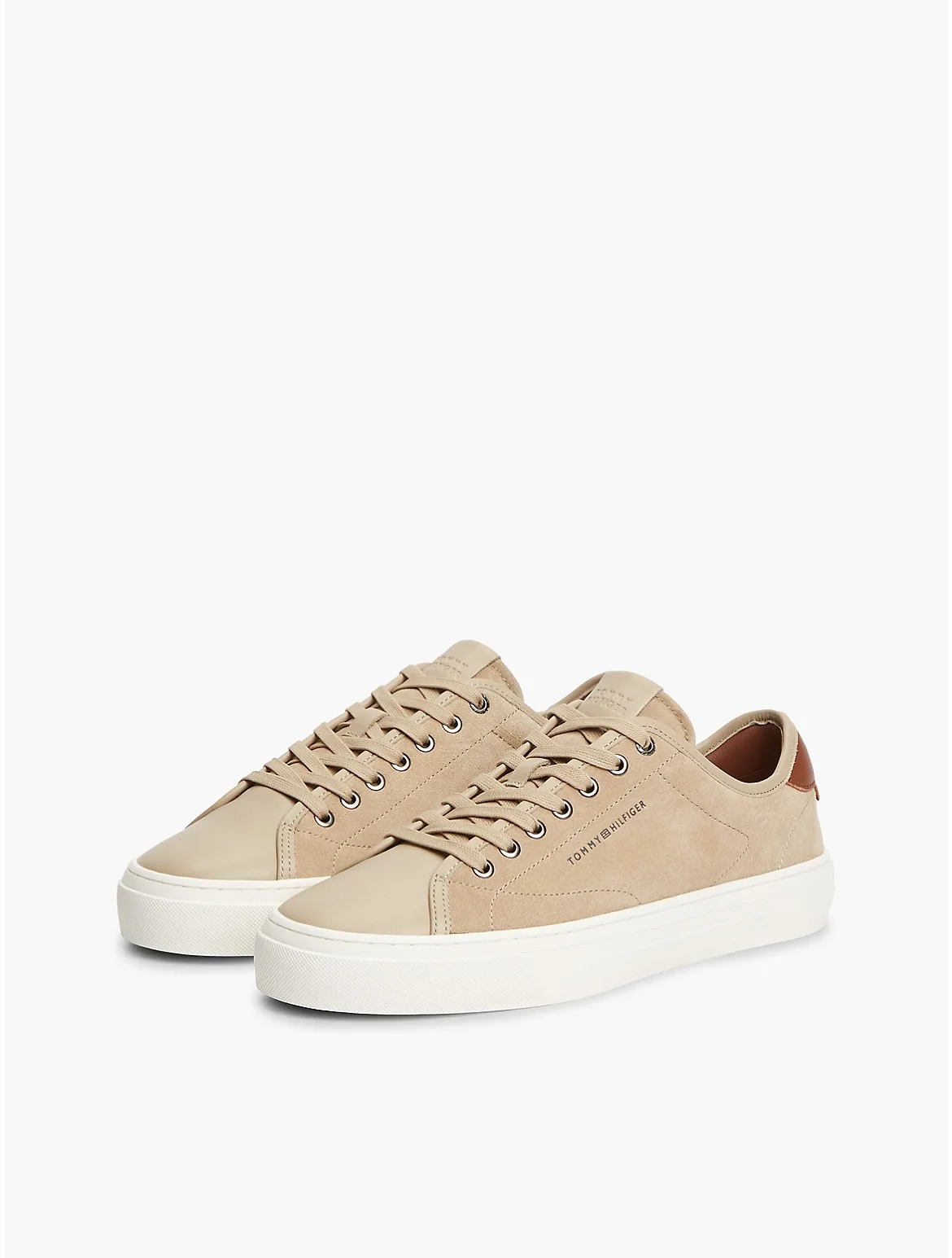 Mixed-Suede Court Sneaker by Tommy Hilfiger