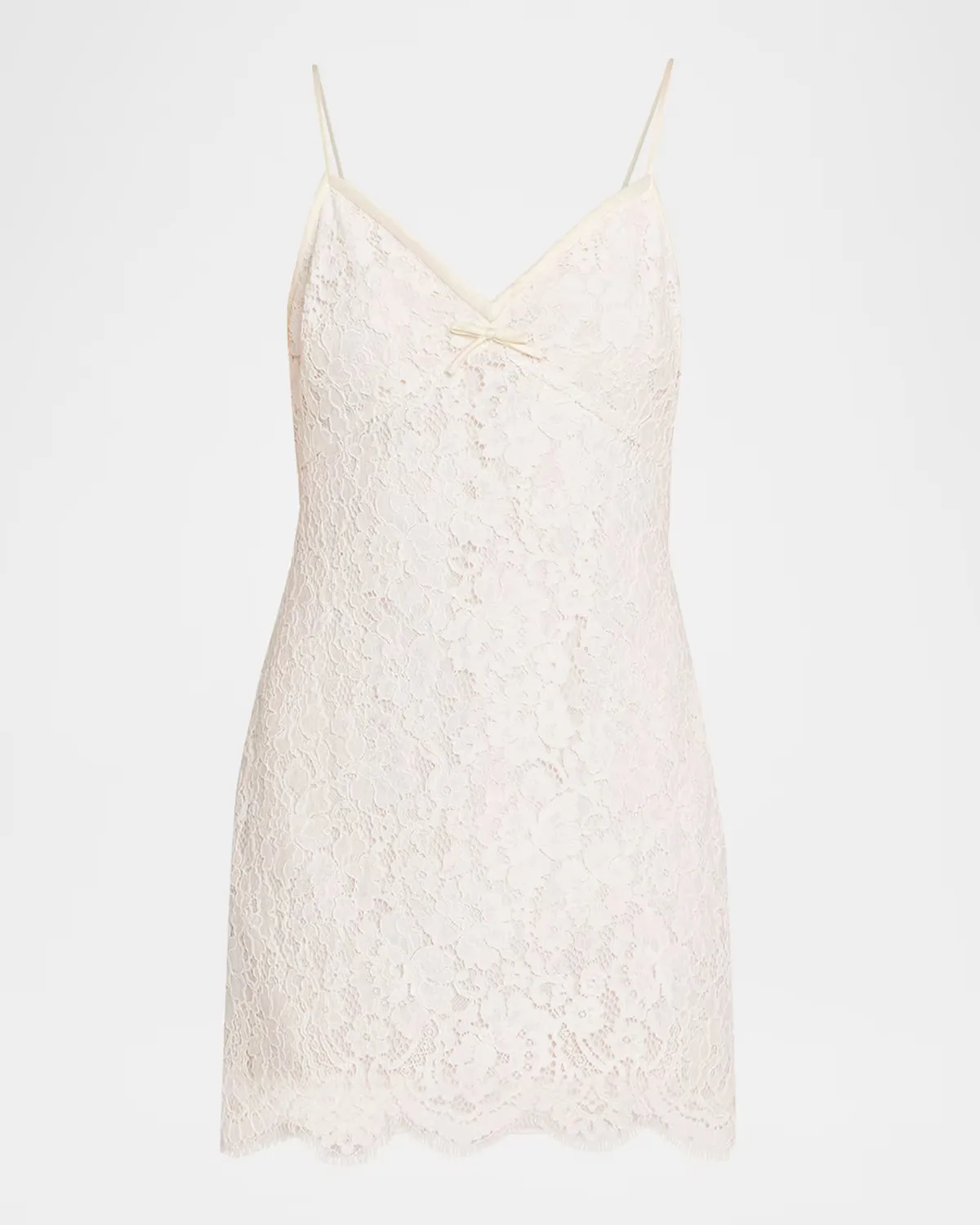 Petaline Lace Mini Dress by LoveShackFancy
