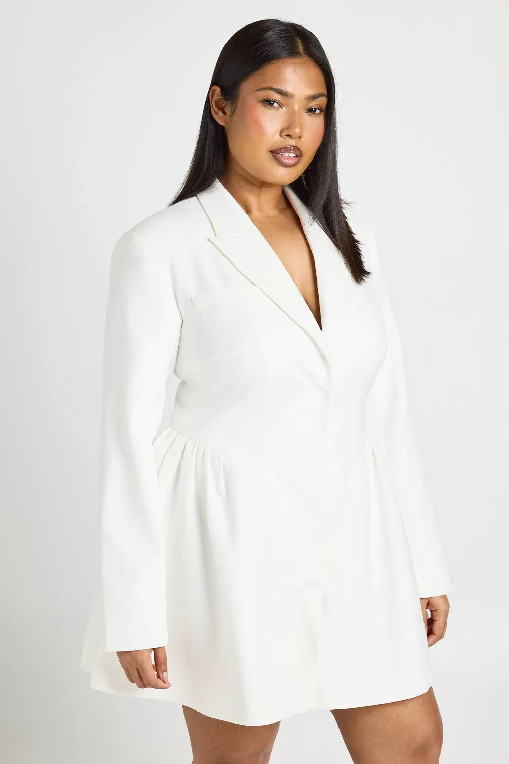 Skater Skirt Blazer Dress by boohoo