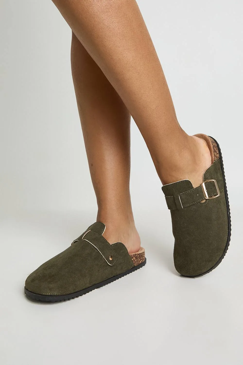 Faux Suede Basic Closed Toe Clogs by boohoo
