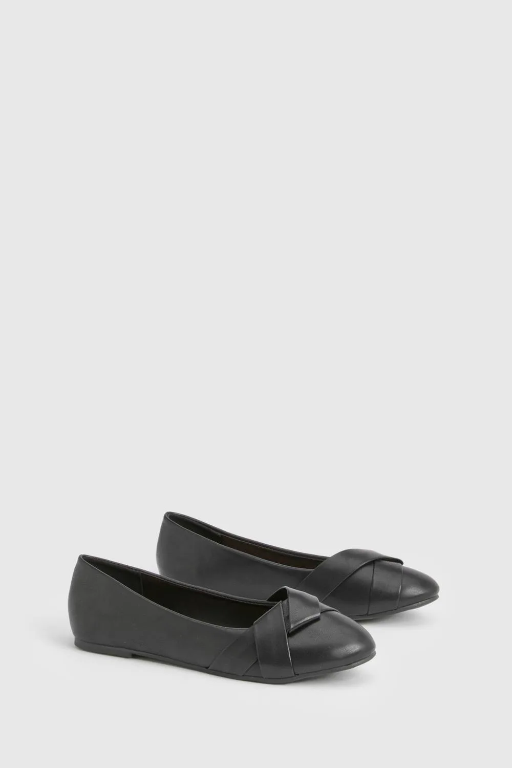 Twist Detail Ballet Flats by boohoo
