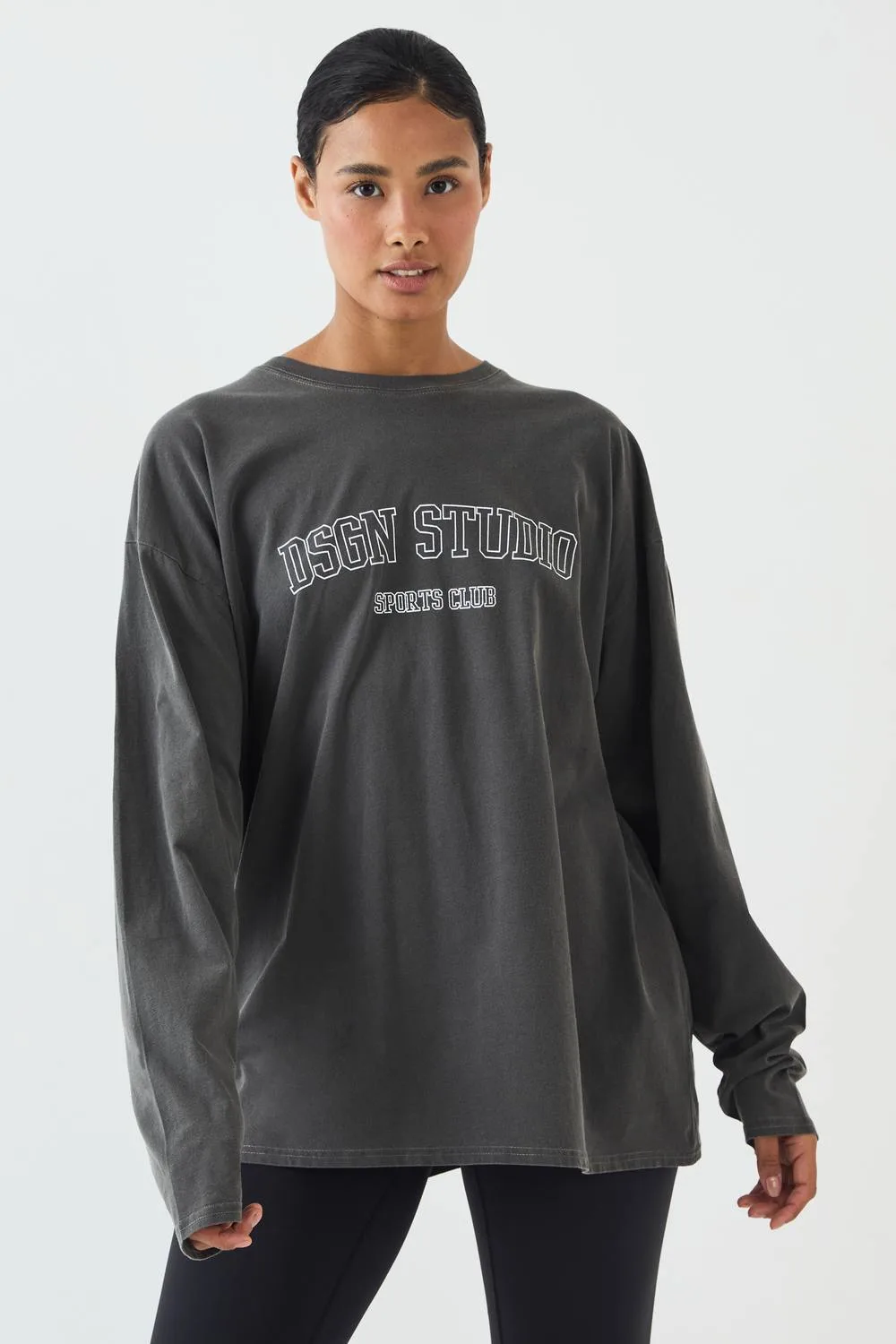 Sports Club Overdyed Long Sleeve T-Shirt by DSGN Studio
