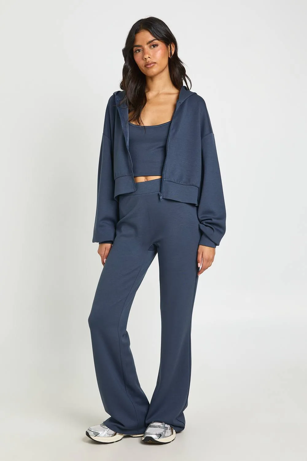 Soft Touch 3 Piece Tracksuit Set by boohoo