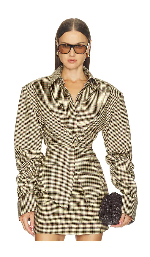 Check Founder's Blouse by SANS FAFF