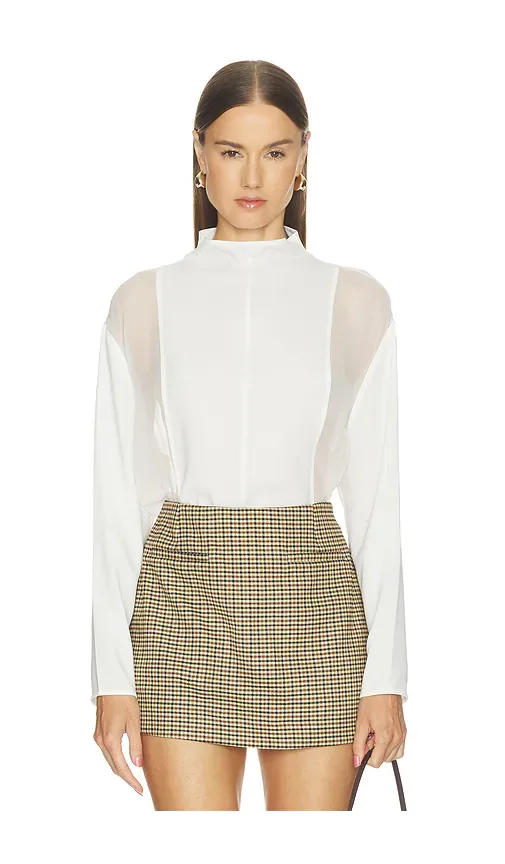 Mockneck Silkshirt by SANS FAFF