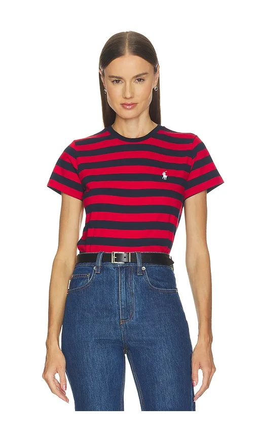 Cotton Jersey Short Sleeve Crew Neck T-Shirt by Polo Ralph Lauren