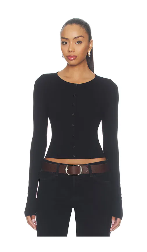 Silk Rib Essential Cardigan