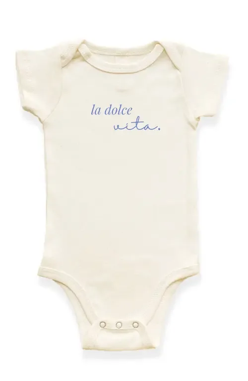 La Dolce Vita Organic Cotton Baby Bodysuit by Tenth & Pine