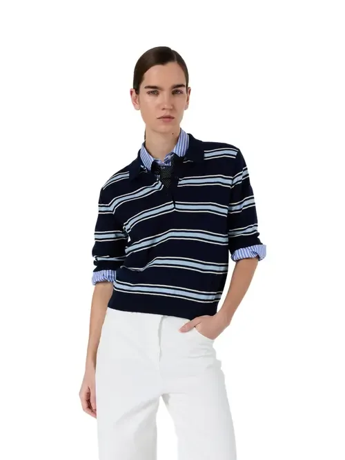 Leila Knit Polo Top by GERARD DAREL