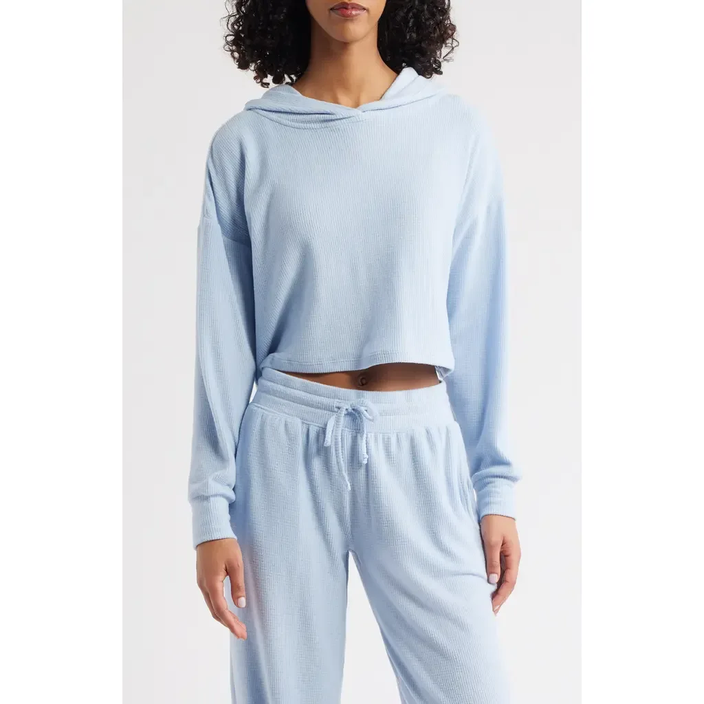 Lily Crop Rib Hoodie