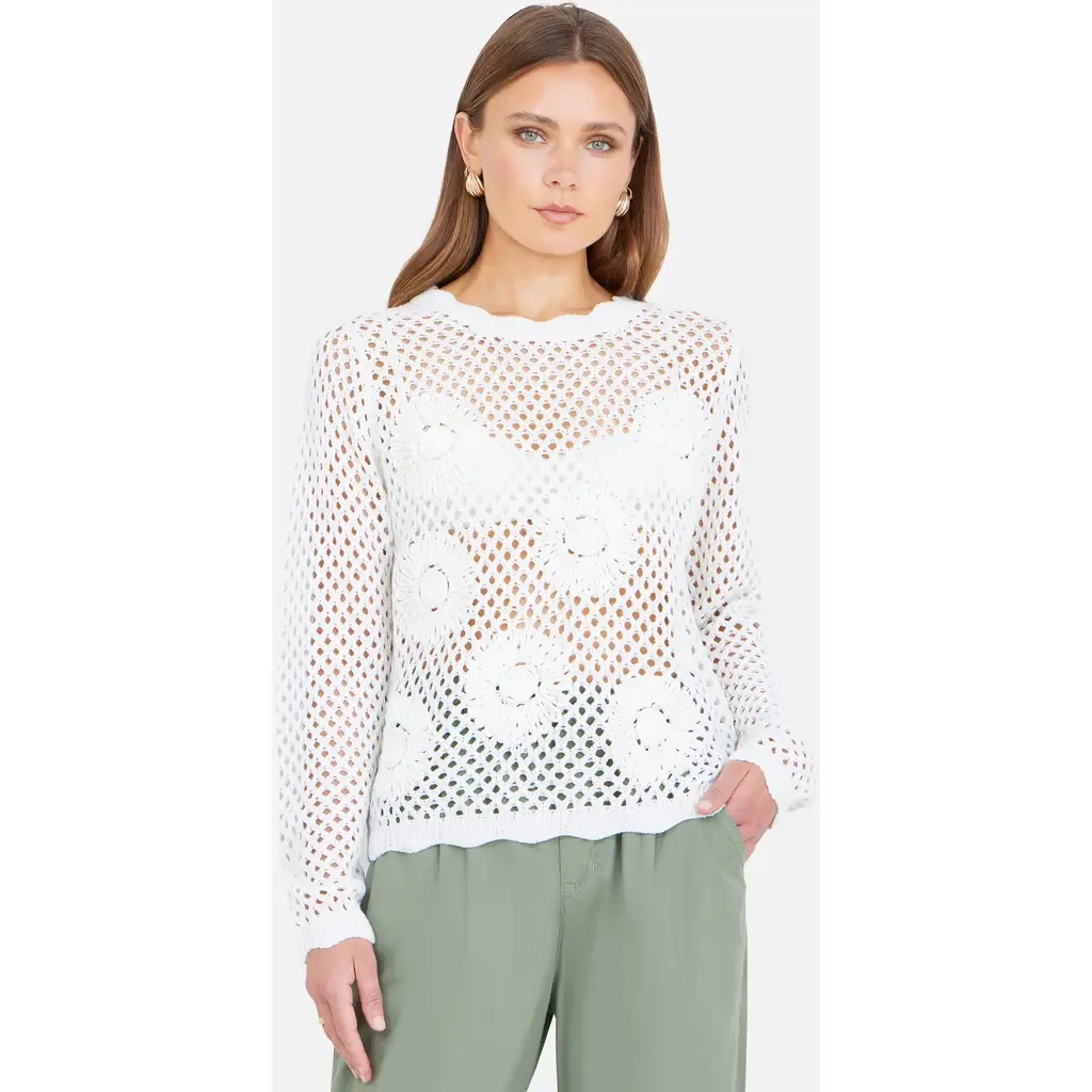 Flower Crochet Jumper by Yumi