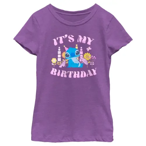 Disney Angel Birthday Short Sleeve T-Shirt by Lilo & Stitch