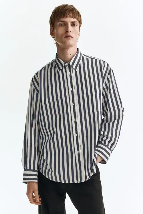 Relaxed Fit Poplin Shirt by H&M