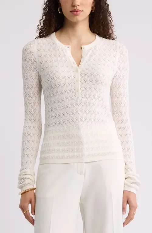 Pointelle Henley by Nordstrom