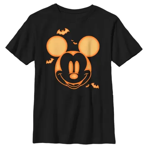 Disney Mickey Mouse Pumpkin Halloween Face T-Shirt by Mickey & Friends
