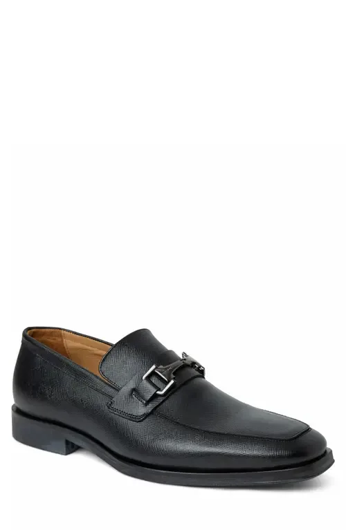 Raging Bit Loafer in Black Saffiano