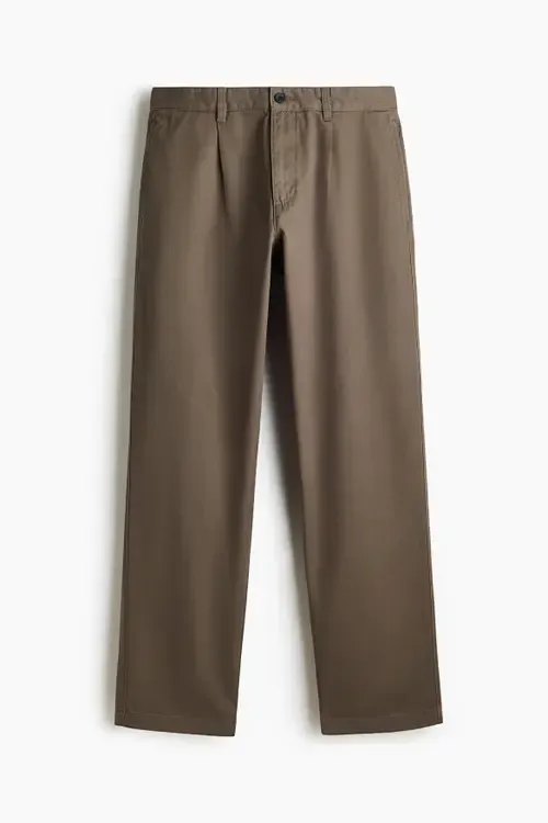 Relaxed Fit Cotton Twill Chinos