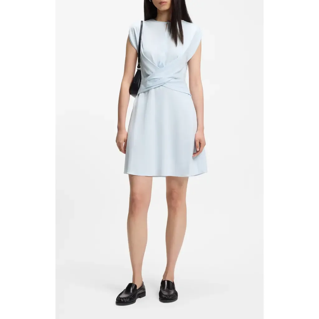 Devari Wrap Bodice Dress by BOSS