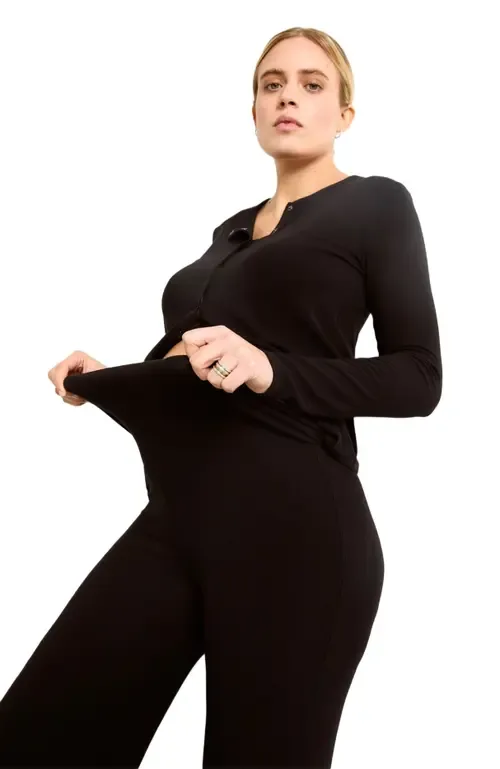 The Softest Rib Over Under Relaxed Pant by HATCH Collection