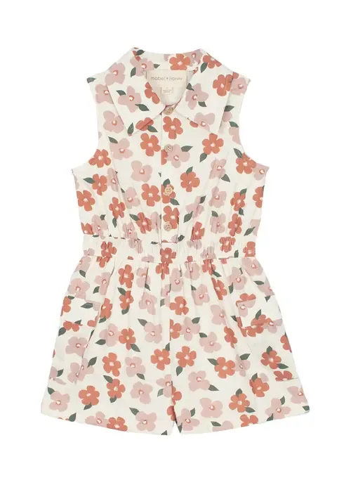 Mavery Floral Romper by Mabel + Honey